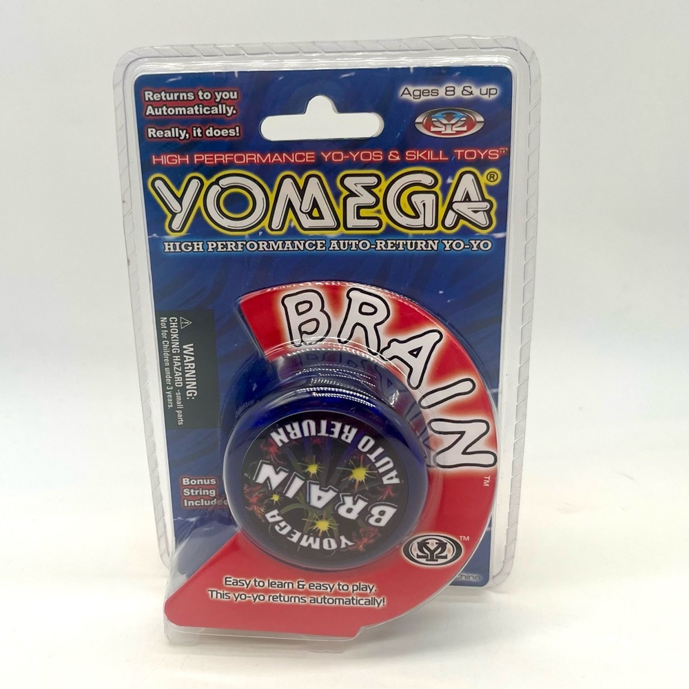 NOS Yomega Brain Yo-Yo 2009 Blue Factory Sealed Auto Return High Performance Toy